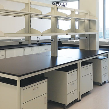 metal lab cabinetry