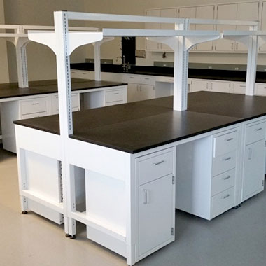 metal lab cabinetry